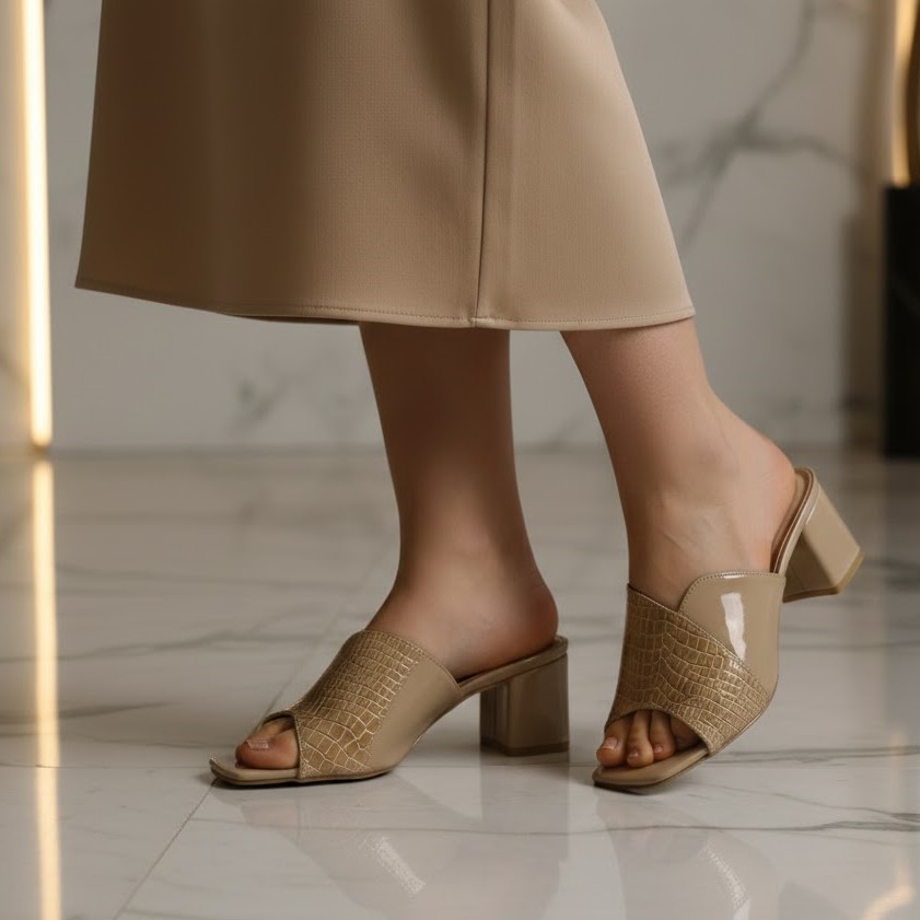 خرید آنلاین صندل زنانه گراتی مدل 606 سنگی کد 27